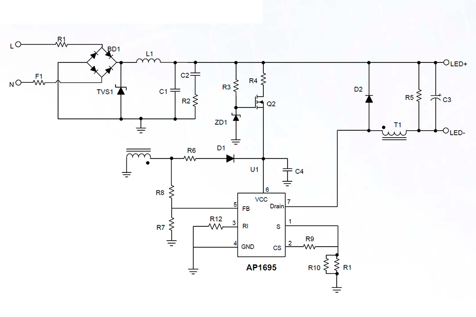 New, CostEffective Triac Dimmable LED Lamp Driver IC from Diodes